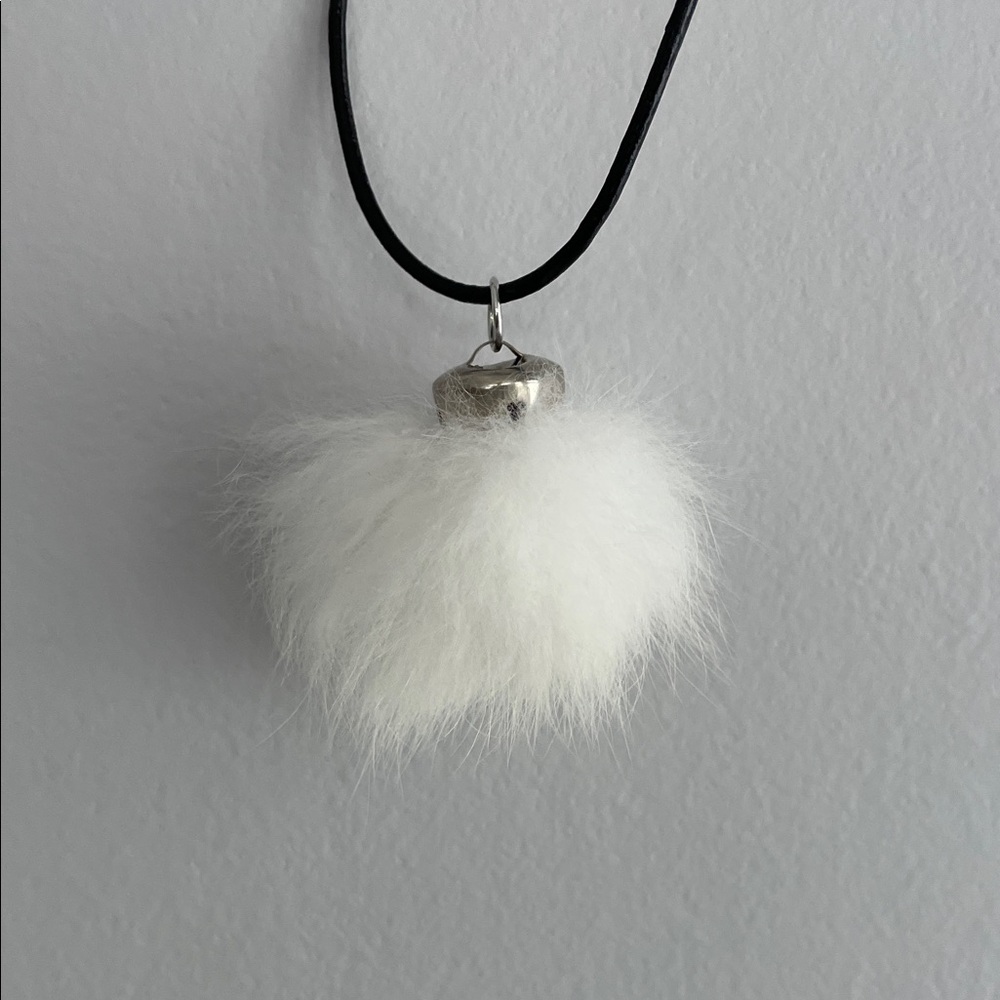 Rabbit Fur Pendant Necklace